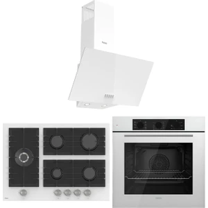 Flowart Bl Modüler Seriisi 3'lü Beyaz Ankastre Set ( QBL62CB-BL136-D087 )
