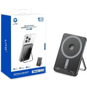 LP03 5000 Mah Magsafe Powerbank Siyah