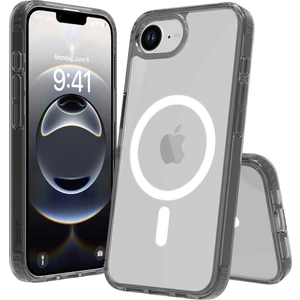 Buff  Apple iPhone 16E Magsafe Air Hybrid Şeffaf Kılıf Smoke Black
