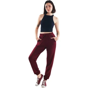 Asn Concept Kadın Bordo Eşofman Altı (Büyük Beden Seçeneğiyle)