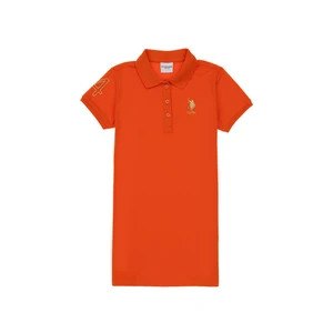 U.s. Polo Assn. Kız Çocuk Nar Çiçeği Elbise (Örme) 50299969-VR039