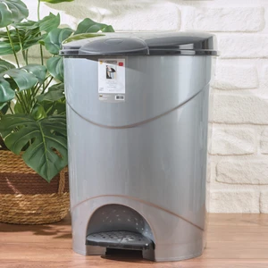 Plastart bella Pedallı Çöp Kovası - Gri - 30 Lt