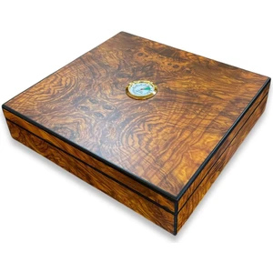Rivanio Ispanyol Sedir Puro Kutusu Humidor Kahve 20S