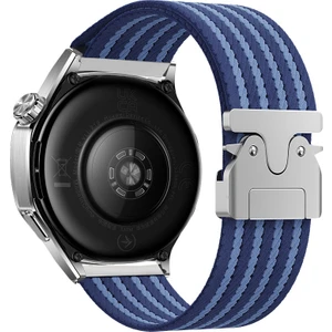 Huawei Honor Magic 2 46MM Naylon Kumaş Dokulu Hasır Örgülü Metal Tokalı Kordon