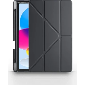 TEKNETSTORE Apple iPad (A16) 11. Nesil 2025 11 Inç Kılıf Kalem Bölmeli Trifolding Standlı Uyku Modlu Silikon Kapak