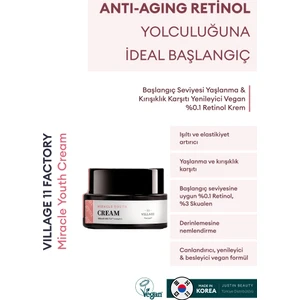 Village 11 Factory Miracle Youth Cream - Vegan %0.1 Retinol Krem 50 Ml