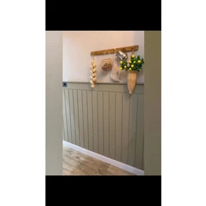 Dekoratif, Duvar Çıtası, Ahşap Duvar Paneli, Boyanabilir, Ham, Mdf, 54X102 (3 Adet), 3'lü Paket