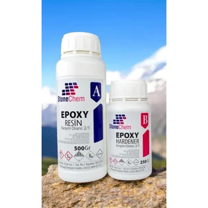 Stonemix Süper Şeffaf Epoksi Reçine 750GR.(SÜPRİZ HEDİYE)