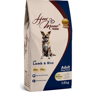 How Meow Yetişkin Köpek Kuru Maması Kuzulu ve Pirinçli