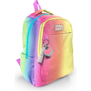 Coral High Üç Bölmeli Okul Sırt Çantası Su Geçirmeyen Polyester 22 Litre Çocuklar İçin