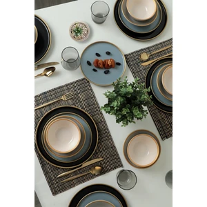 Safir Gri Yemek Takımı 6 Kişilik 24 Parça 624-995