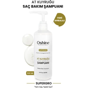 Oshine Professional At Kuyruğu Şampuanı, Yavaş Uzayan Saçlar İçin Şampuan, 500 ml