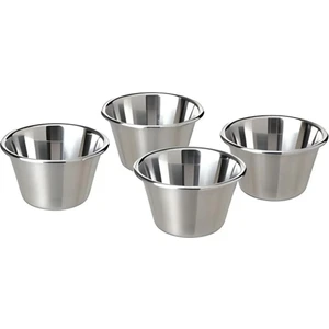 Grılltıder Paslanmaz Çelik 7 cm Sos Kasesi 4 Adet