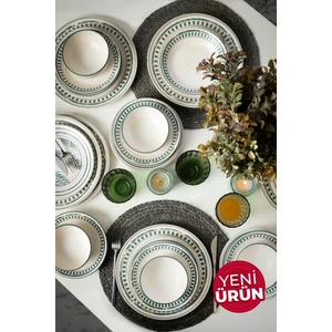 Green Leaf Yemek Takımı 24 Parça 6 Kişilik 22634-35-38-40