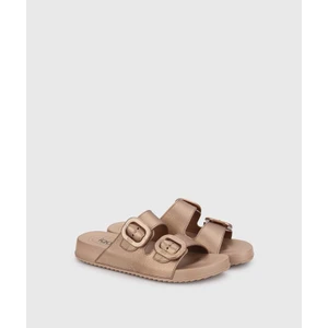 Habana Metal Bronce Kadın Terlik S10345-099