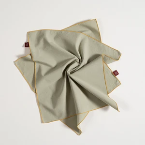 Solıd Overloklu 2'li Pamuk %100 Pamuk Peçete 45x45 Cm Yeşil