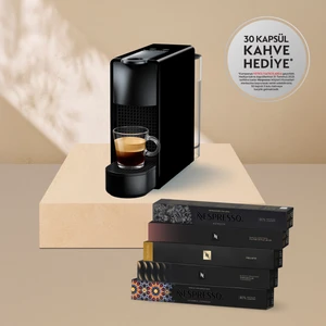 Essenza Mini C 30 Black Kahve Makinesi, Siyah