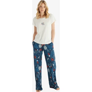 Kadın Pijama Takımı 51850 - Krem