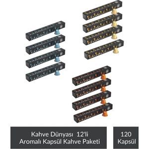 Kahve Dünyası 12'li Aromalı Kapsül Kahve Seti