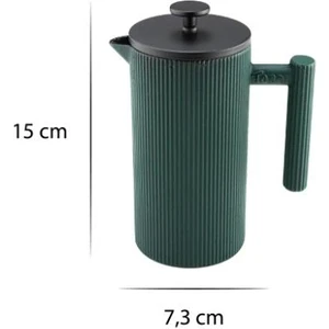 Linden - Döküm Demlik French Press 350 ml Yeşil