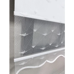 Bbb Blackout Işık Geçirmez Çift Mekanizmalı Tül Stor Perde Beyaz TS1095BL