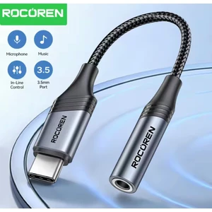 Type-C To 3.5mm Jack Aux Dac Çip+Hi-Fi Ses + Ce Lisanslı Kulaklık Çevirici Dönüştürücü Hasır Örgülü Sağlam Orjinal
