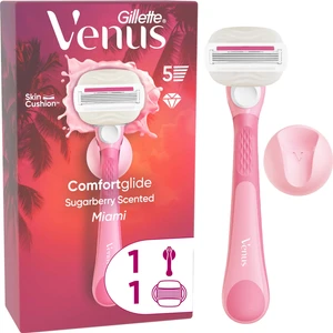 Gillette Venus Comfortglide Sugarberry Kokulu Miami Kadın 5 Bıçaklı Tıraş Makinesi