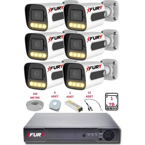 6 Kameralı Set Full Hd Gece Renkli Görüş - Cepten İzle - Su Geçirmez Güvenlik Kamerası Seti 1tb