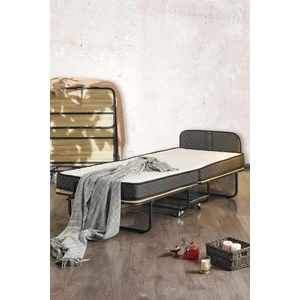 Niron Yatak Niron Premium Katlanır Yatak 90X200 cm Paket Yaylı Lüks Yatak ve Kaydırmaz Kumaş Kaplı Karyola