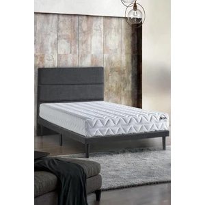 Niron Yatak Niron Slim Pocket Yatak Seti 90X190 Tek Kişilik Paket Yaylı Yatak, Gri Metal Baza ve Başlık Takımı