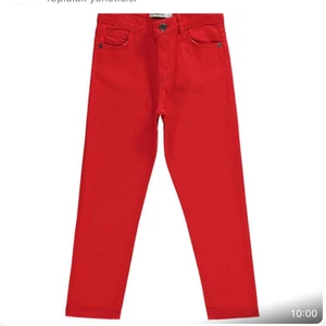 Çağla Kurt Kırmızı Erkek Cocuk Kanvas Pantolon