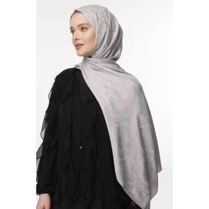 Valor Scarf  Brokar Desen Şal Buz Gri