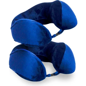 Moda Home Bedding 2 Adet Visco Ortopedik Seyahat Yastığı-Visco Yastık,çıkarılabilir Kılıf, Lüks Seyahat Yastığı Lacivert