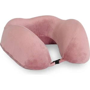 Moda Home Bedding Visco Ortopedik Seyahat Yastığı-Visco Yastık,çıkarılabilir Kılıf, Lüks Seyahat Yastığı Pembe
