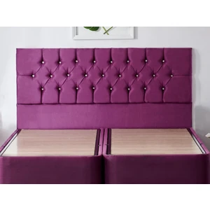 Niron Violet Çift Kişilik Yatak Başlığı - 150 cm Mor Kumaş Başlık - Baza ve Karyola Başlığı