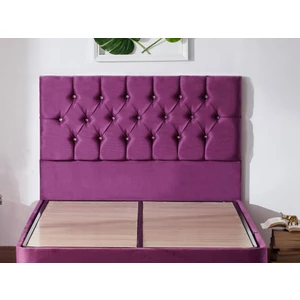 Niron Violet Tek Kişilik Yatak Başlığı - 120 cm Mor Kumaş Başlık - Baza ve Karyola Başlığı