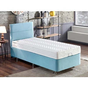 Niron Cozy 100x200 Tek Kişilik Yatak Seti - Mavi Kumaş Baza, Başlık ve Yatak Takımı