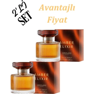 Amber Elixir Edp 50 ml Kadın Parfümü 2 Li Set..