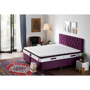 Niron Purple 180x200 Çift Kişilik Pedli Yatak Full Ortopedik Yaylı Yatak