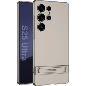 Gkk Samsung Galaxy S25 Ultra Kickstand Kılıf Sert Ince Pc Telefon Arka Kapak-Titanyum Gri (Yurt Dışından)