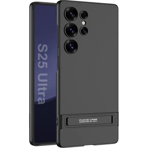 Gkk Samsung Galaxy S25 Ultra Kickstand Kılıf Sert Ince Pc Telefon Arka Kapak-Siyah (Yurt Dışından)