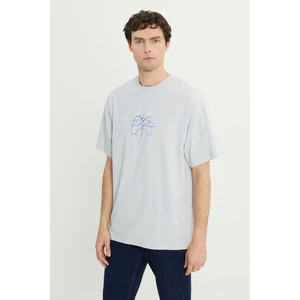 Altınyıldız Classics %100 Pamuk Oversize Fit Rahat Kesim Bisiklet Yaka Baskılı Tişört