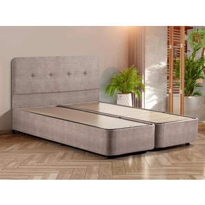 Luna Baza ve Başlık Seti - 150x200 cm Çift Kişilik Kumaş Baza Seti