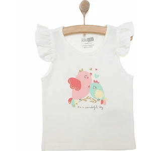 Hellobaby Basic Kız Kuş Baskılı Atlet T-Shirt Kız Bebek