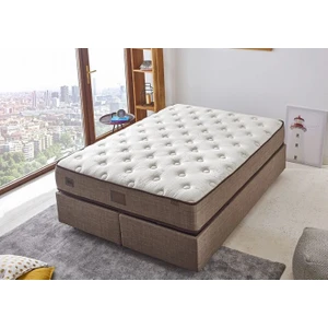 Organic Cotton Yatak 140x200 Çift Kişilik Doğal Pamuk Kumaşlı Ekstra Lüks Yumuşak Yatak 32 cm