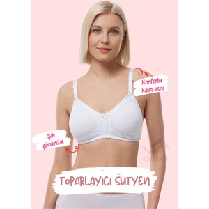 Telsiz Süngersiz Kapsız Penye Toparlayıcı Sütyen (Büyük Beden Mevcuttur)