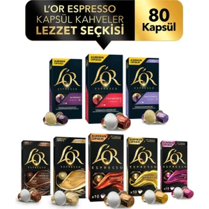 Nespresso Uyumlu Kapsül Kahve Lezzet Seçkisi 80 Adet