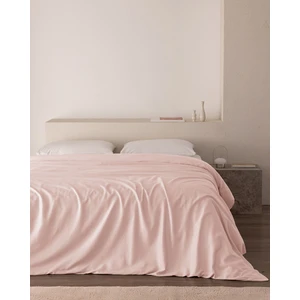 Madame Coco Ciel Çift Kişilik %100 Pamuk Saten Nevresim - Açık Pudra