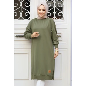 Haki Tesettür Tunik 30645HK