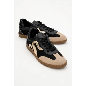 Perry Siyah  Deri Kadın Spor Ayakkabı